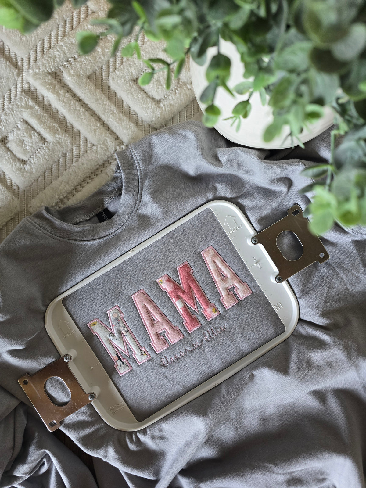 Embroidered Mama Sweatshirt (Onesies or hospital blanket)