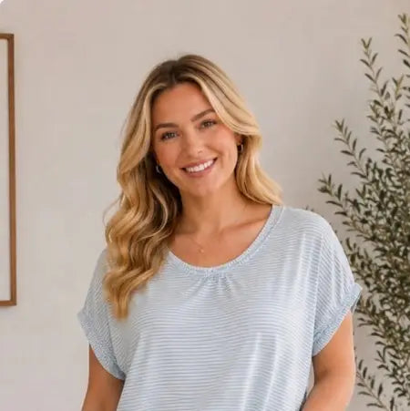 Blue Striped Tee