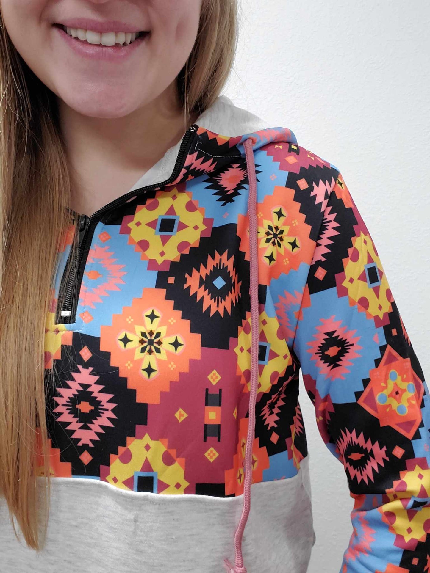 Bright Aztec Hoodie