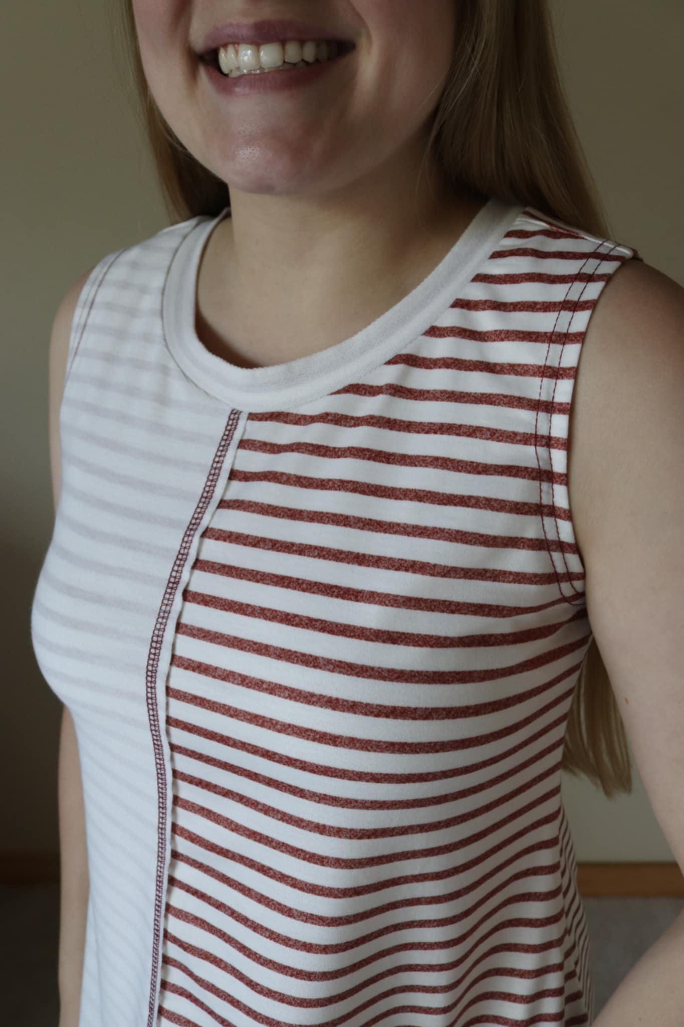 Brown Striped Tank