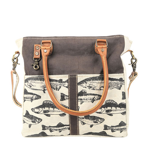 Canvas Fish Tote
