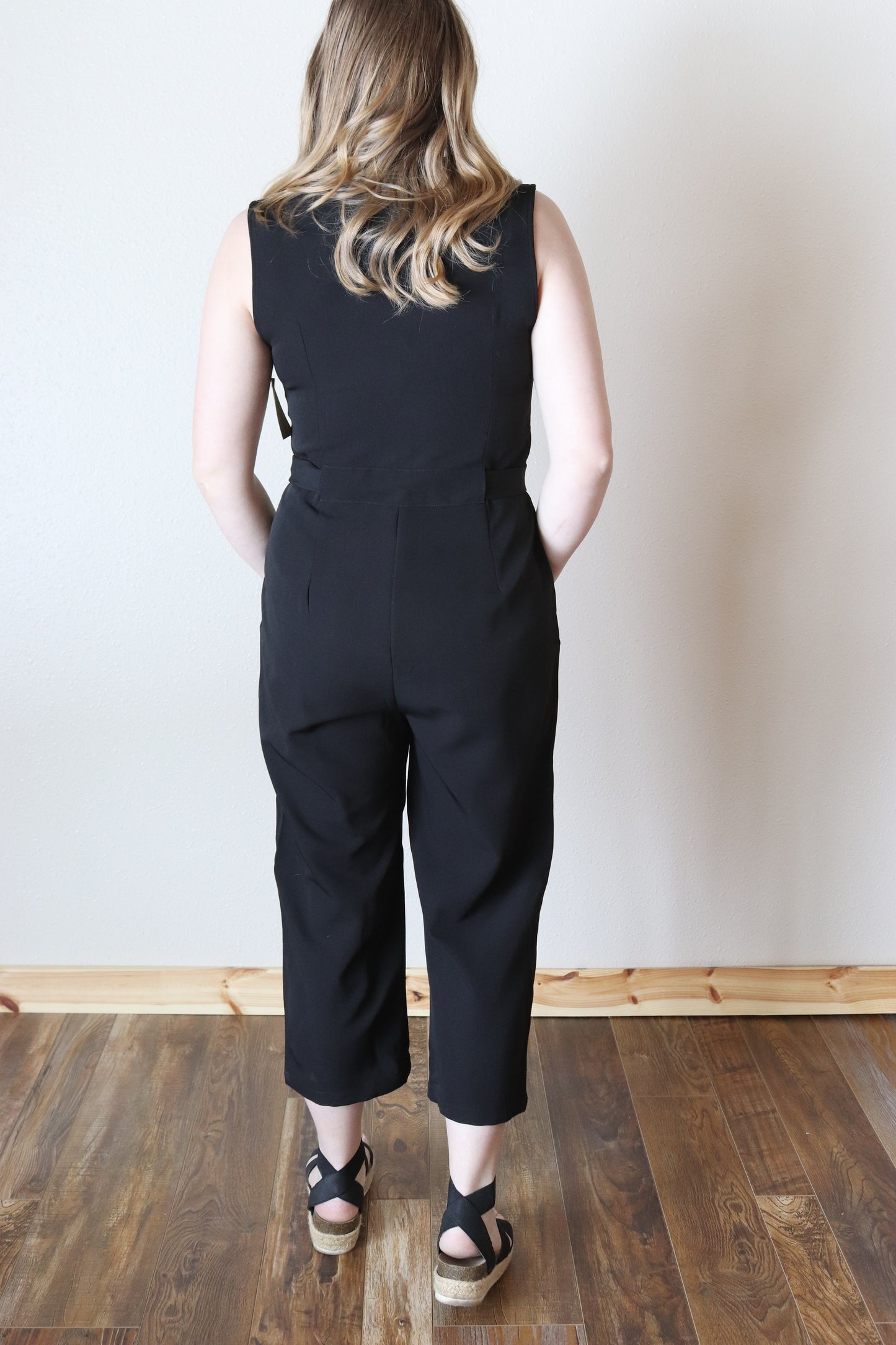 Black Capri Jumpsuit