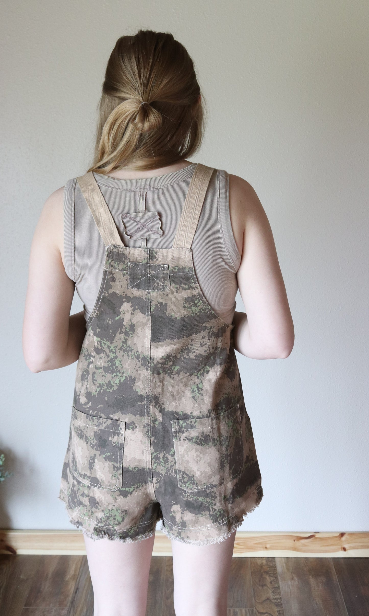 Camo Denim Romper