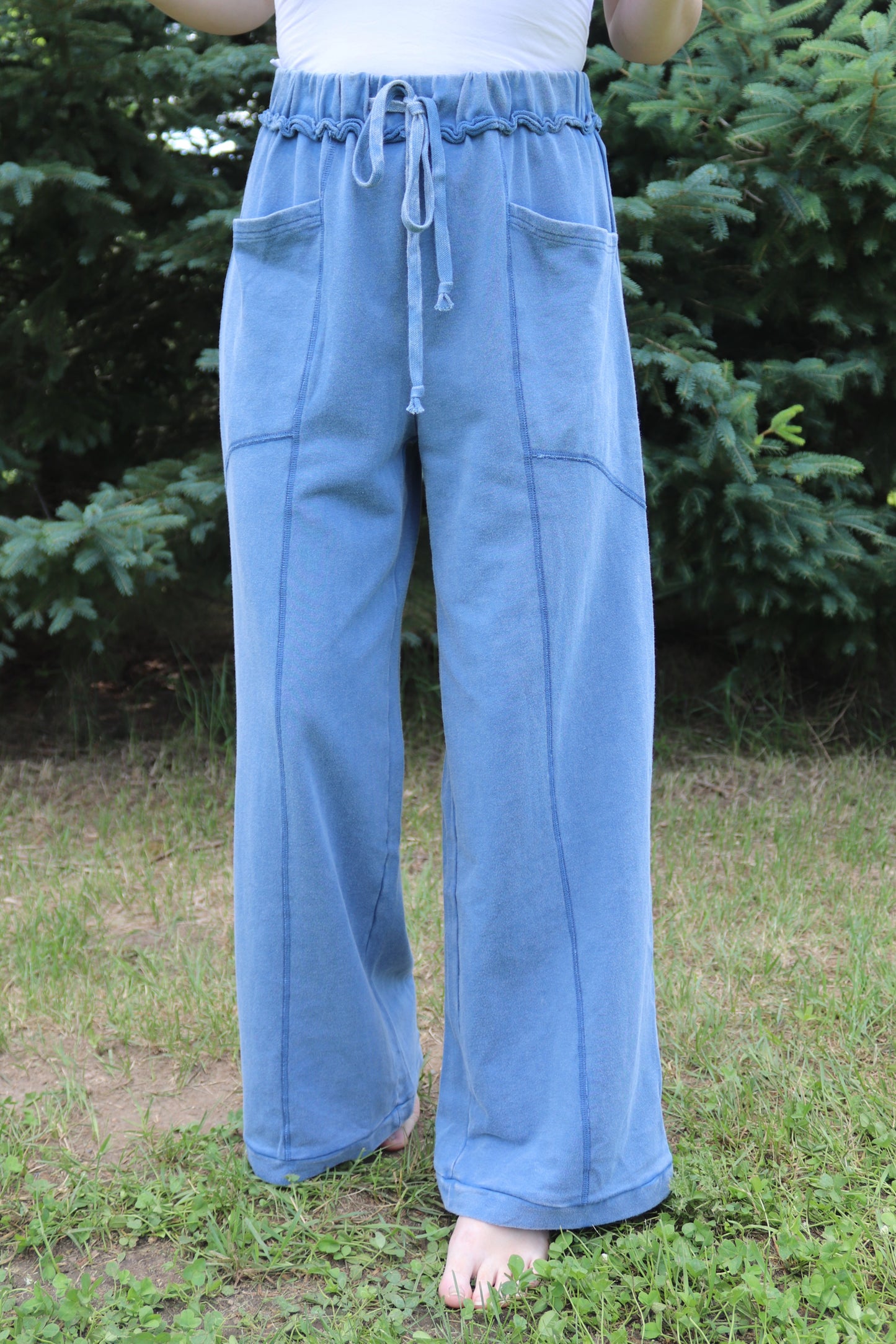 Denim Washed Sweatpants