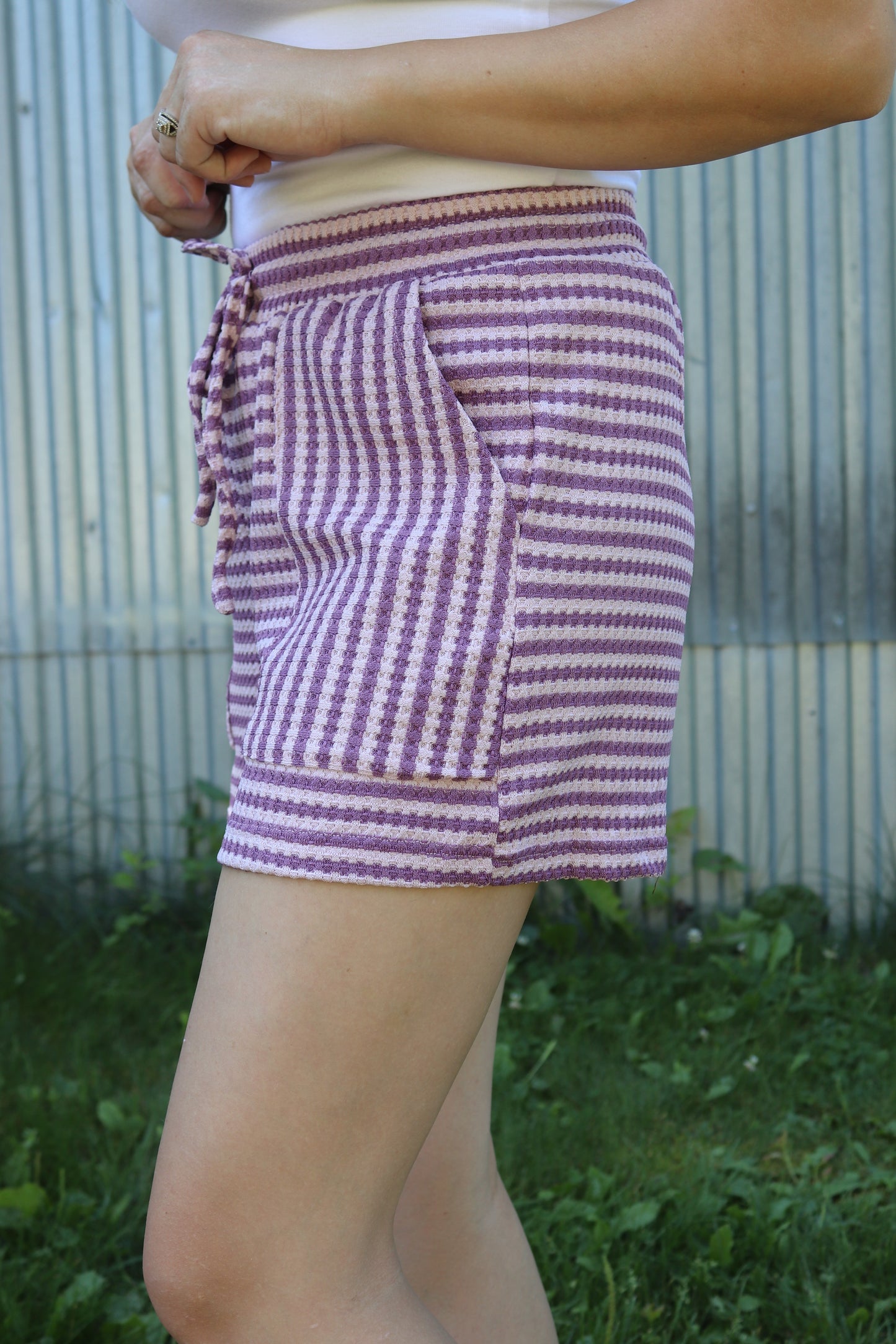 Dusty Lavender Striped Set