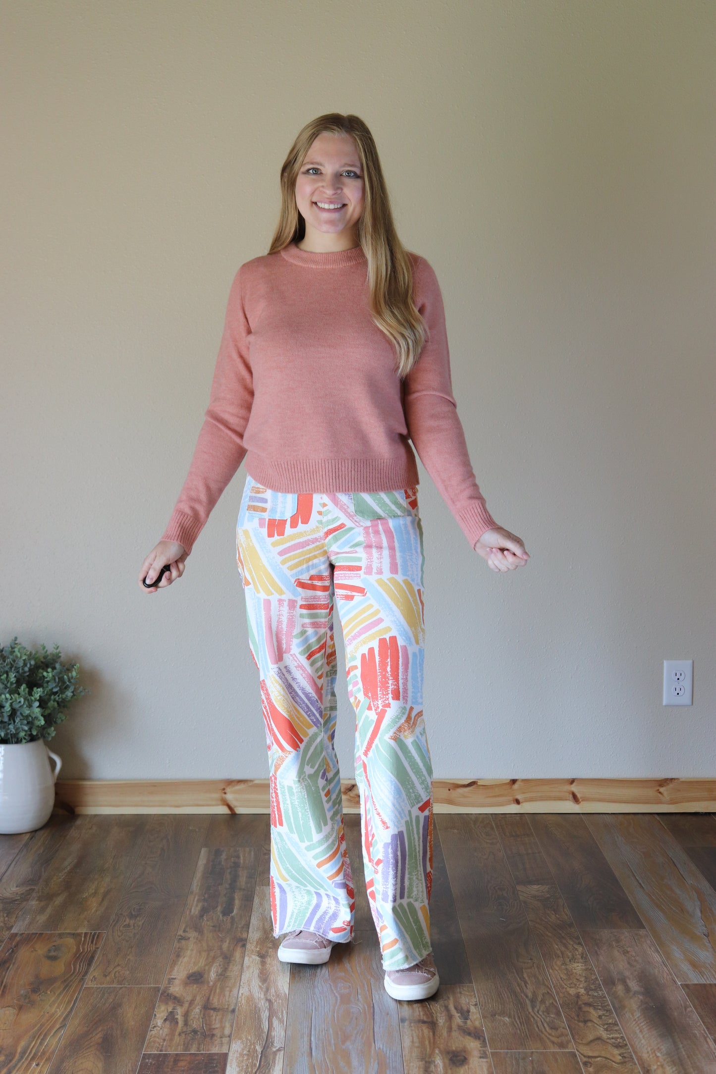 Dusty Coral Crewneck Sweater