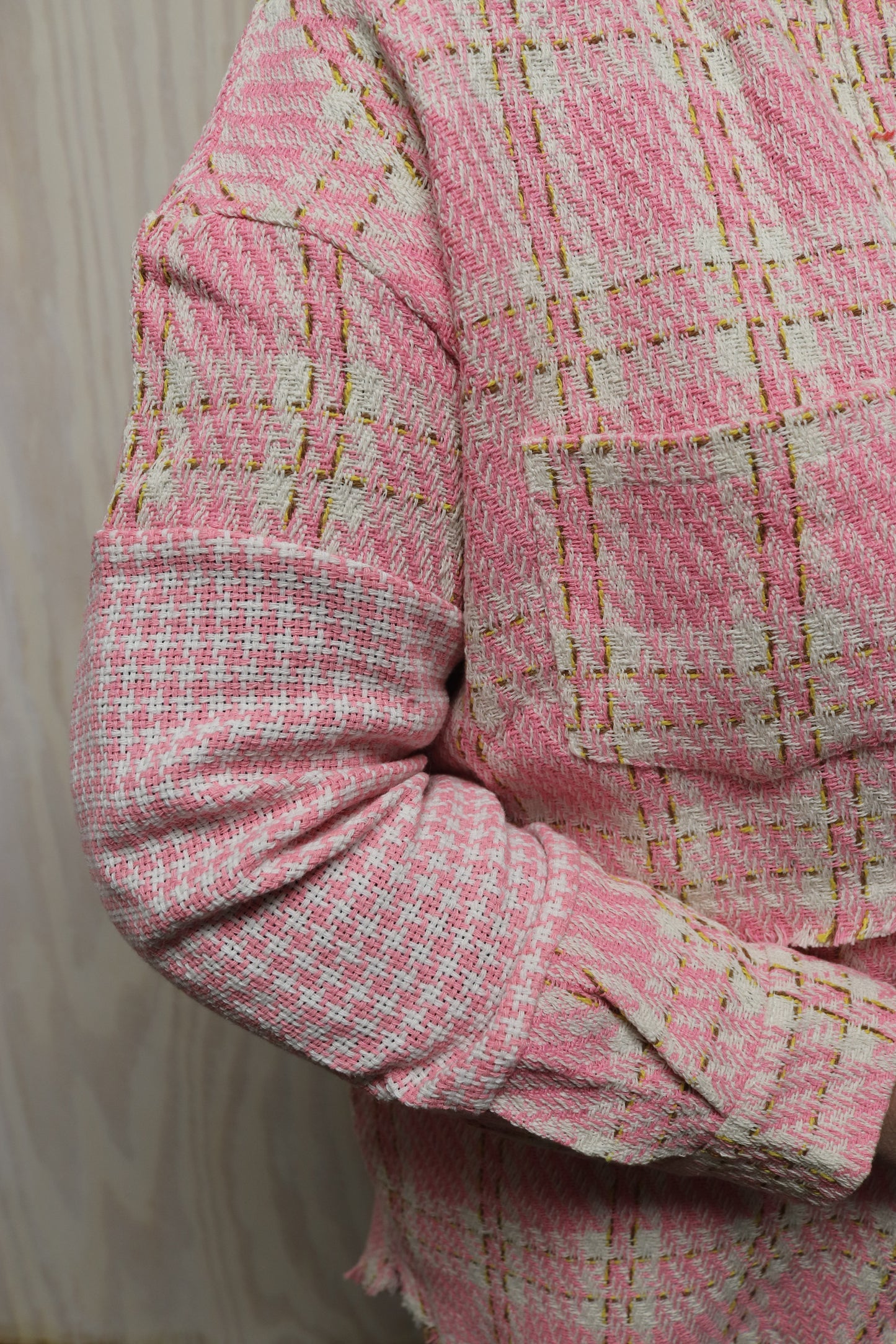 PLUS: Pink Tweed Shacket