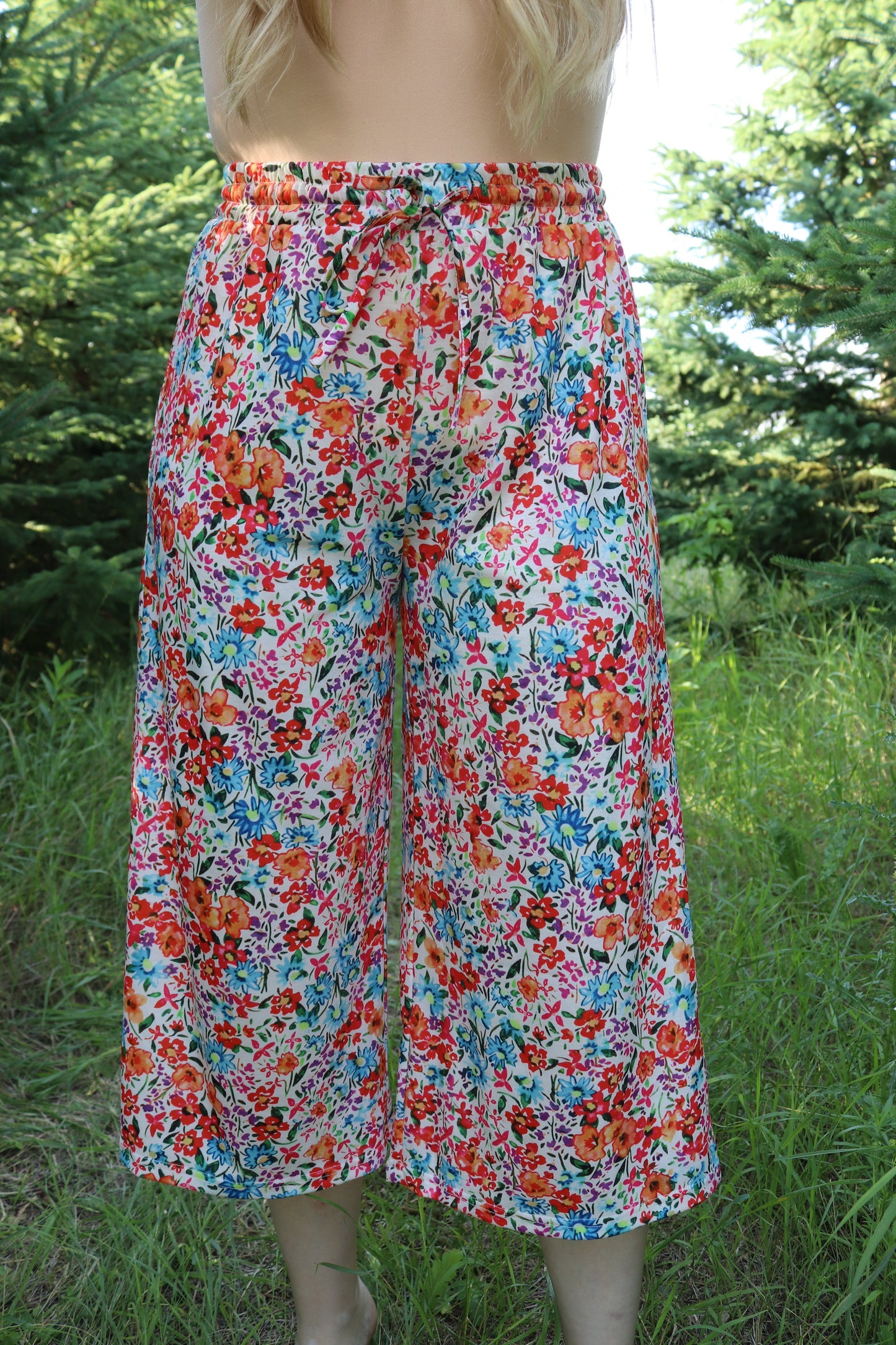 Floral Gaucho Pants