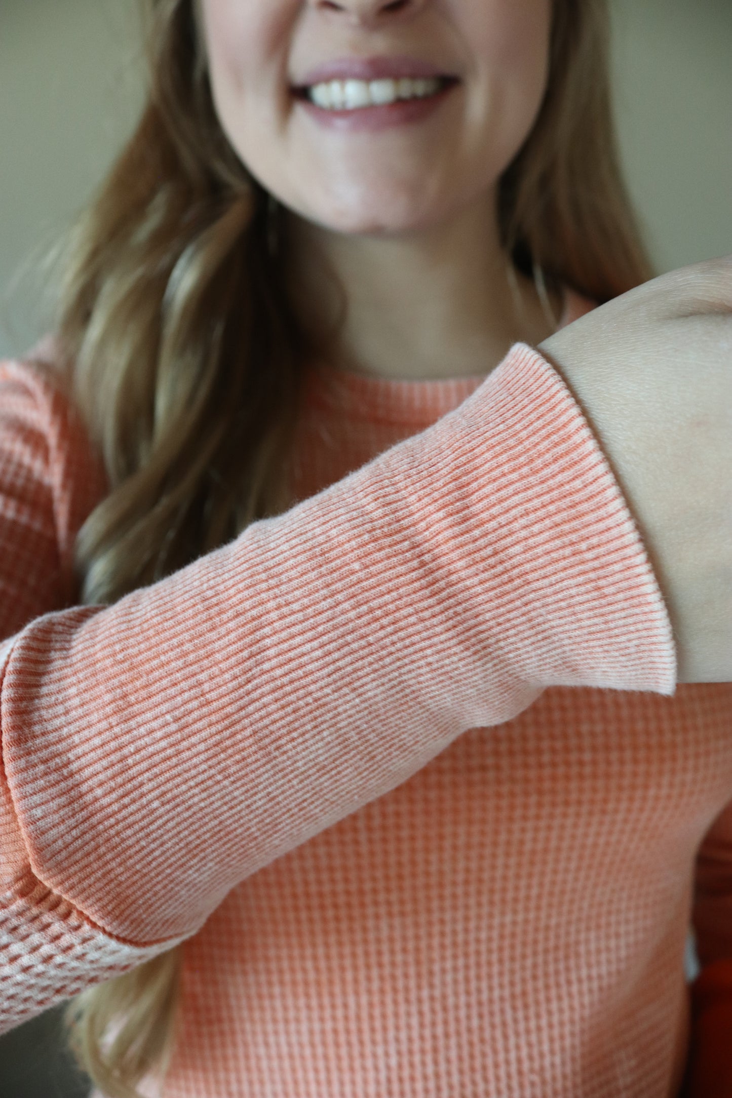 Orange Thermal Long Sleeve