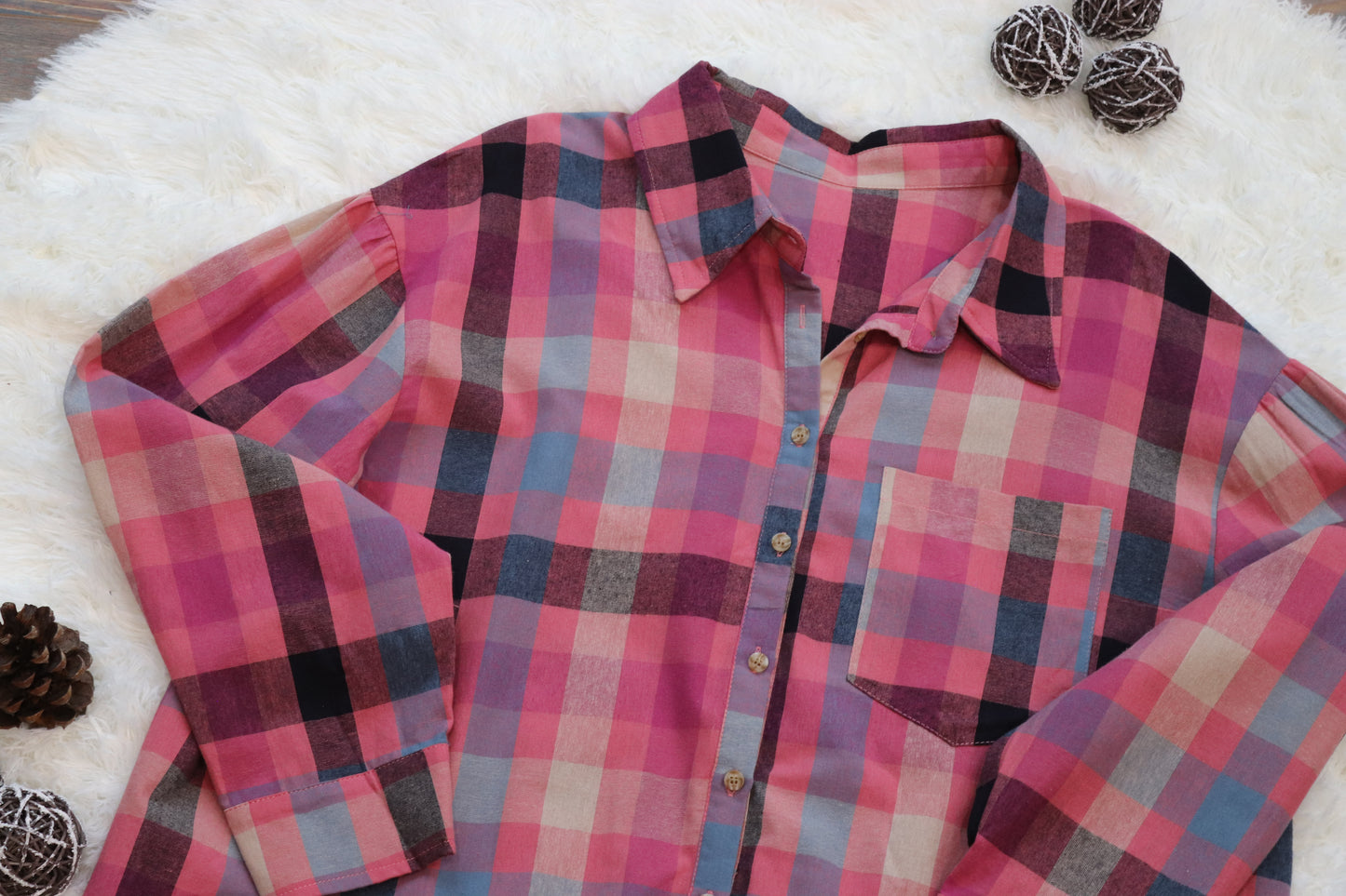 PLUS: Pink Plaid Flannel