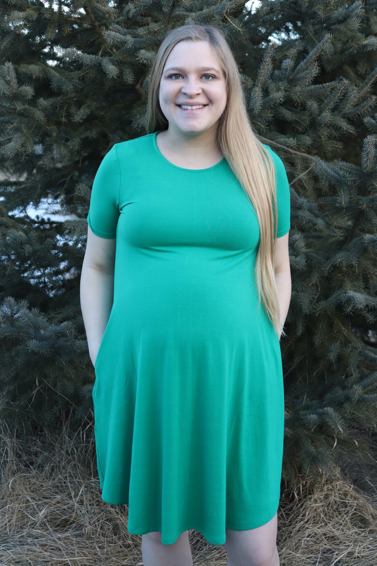 Kelly Green T-shirt Dress