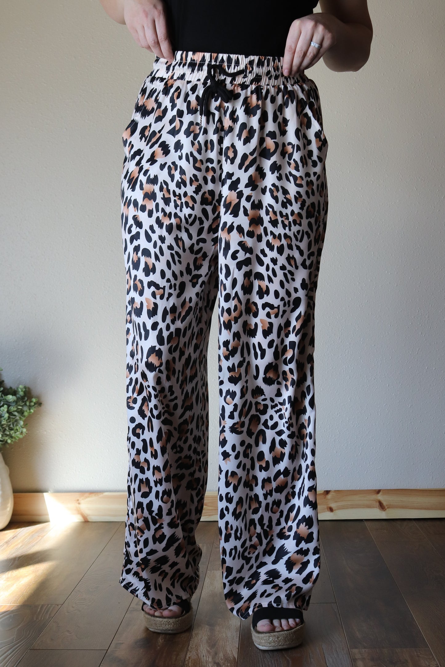 Leopard Wide Leg Pants