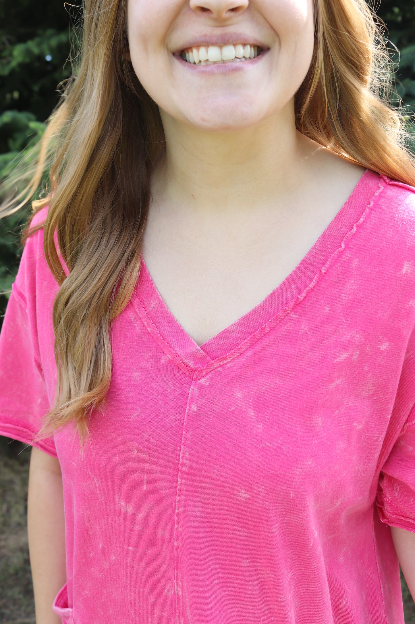 Pink Washed Romper