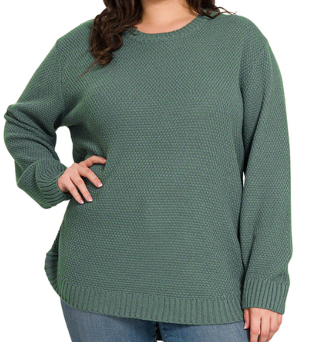 PLUS: Ash Jade Round Neck Sweater
