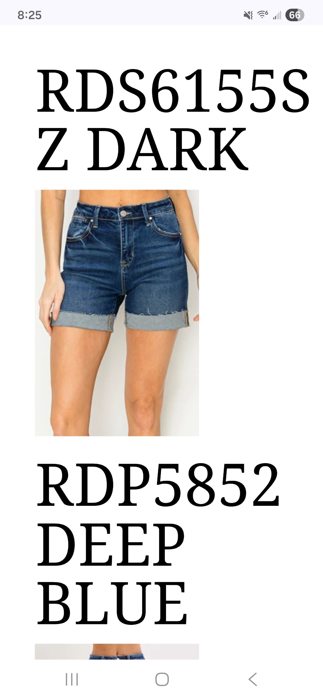 Risen: High Rise Kelly Shorts