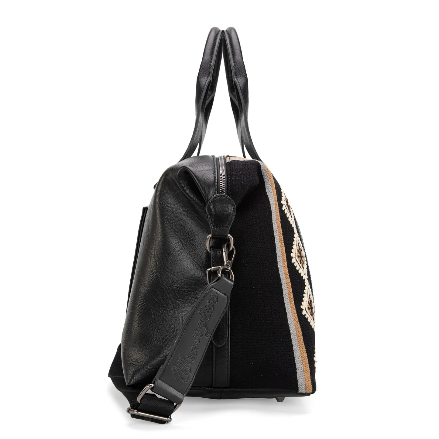 WRANGLER: Black Aztec Duffle