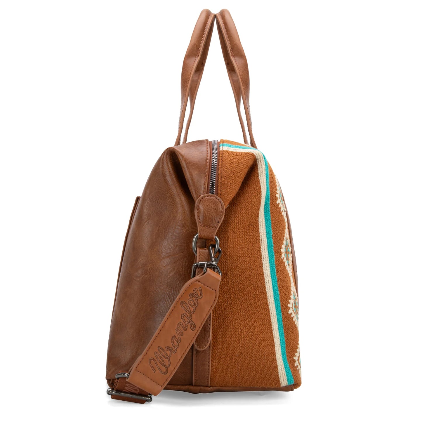 WRANGLER: Brown Aztec Duffle