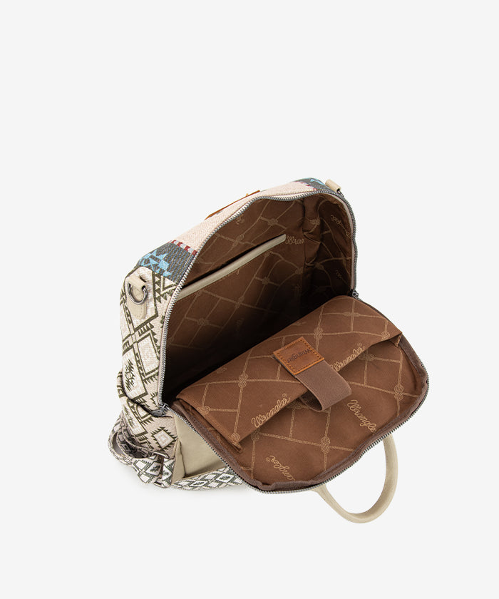 WRANGLER: Pink Aztec Backpack/Crossbody