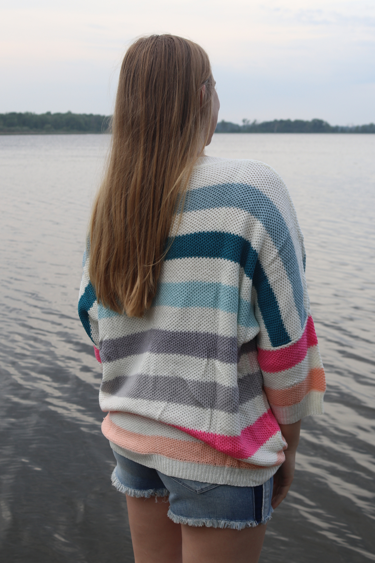 Striped Knit Sweater