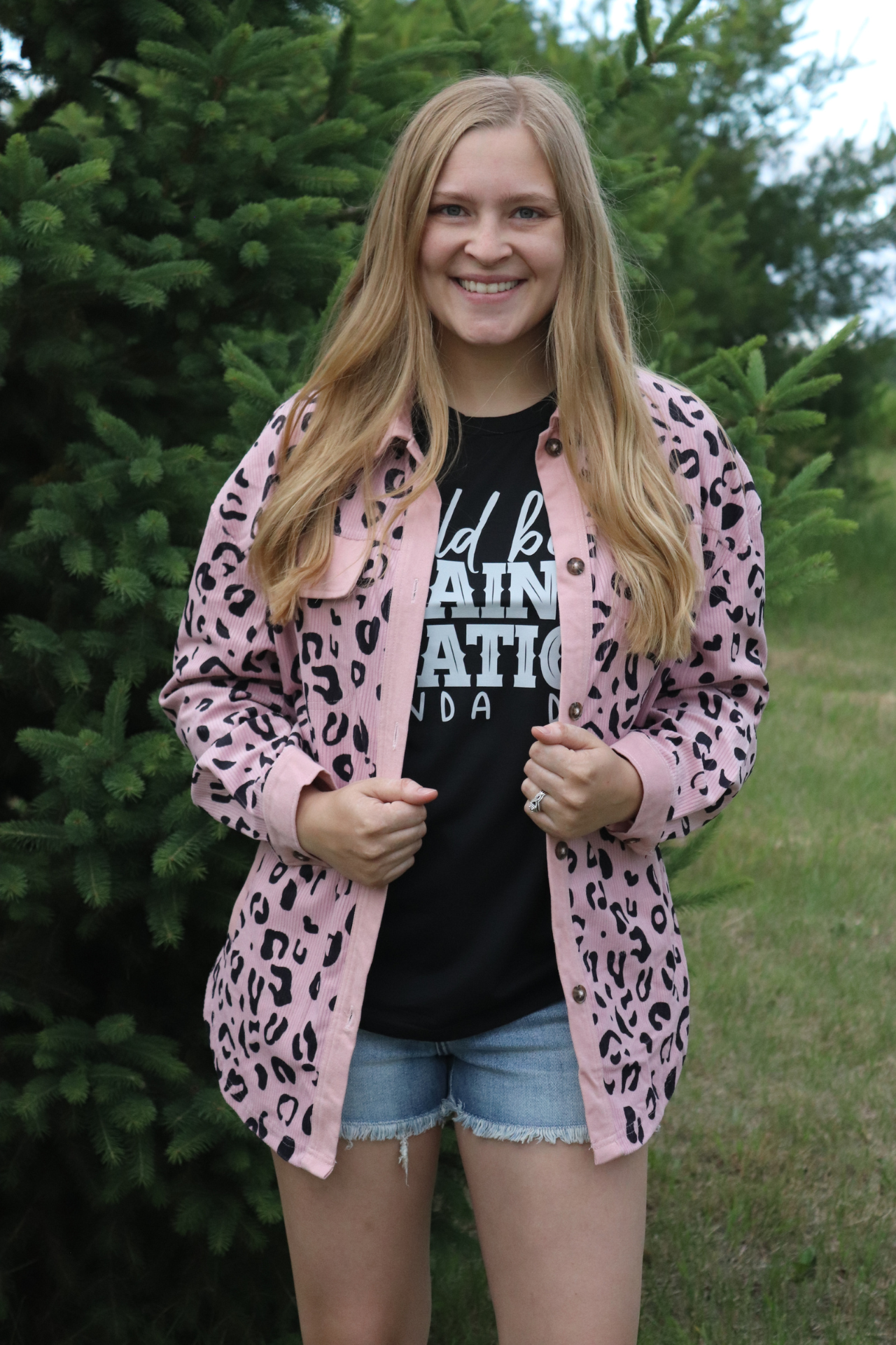 Pink Leopard Shacket