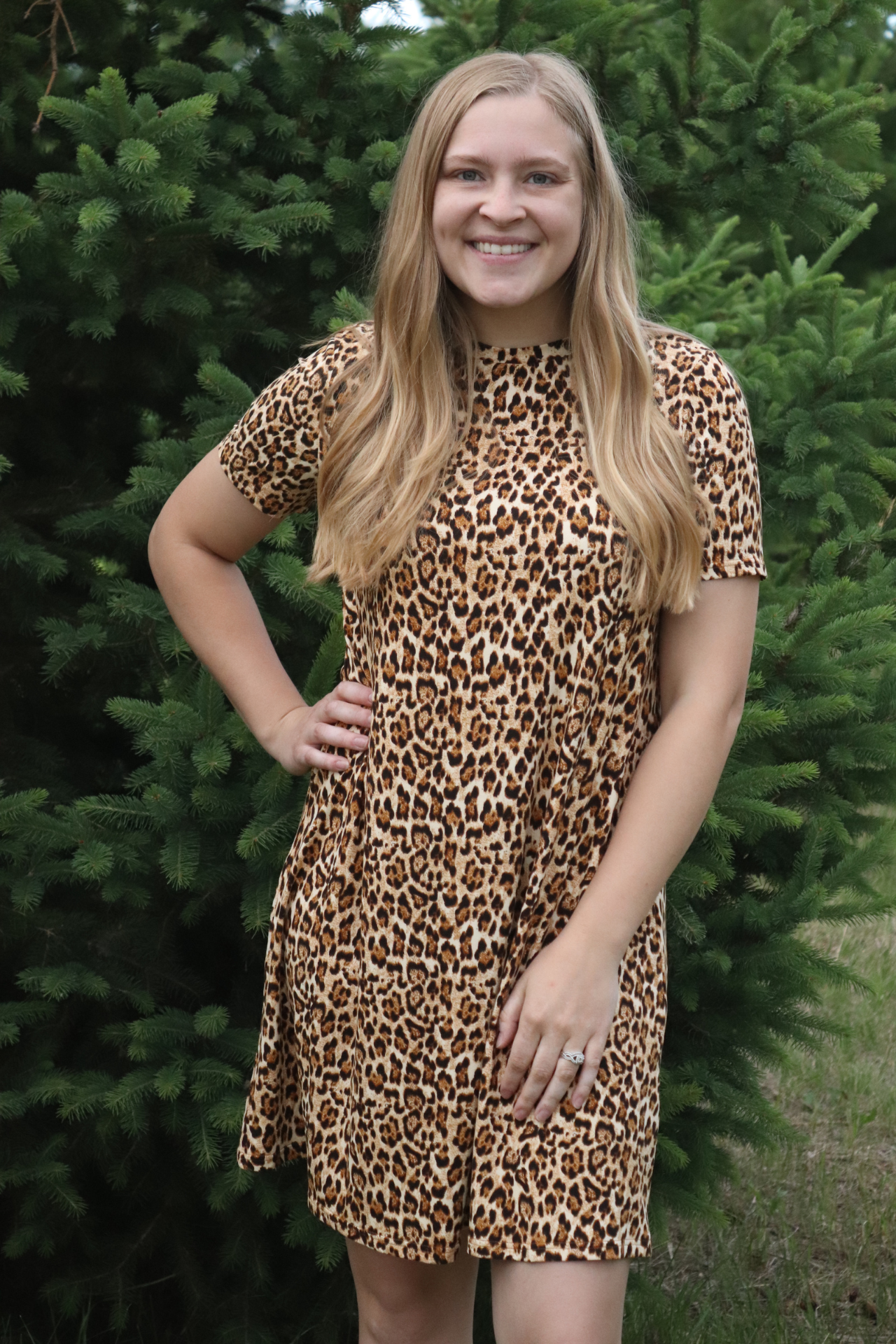 Leopard T-shirt Dress M Leopard T-shirt Dress M