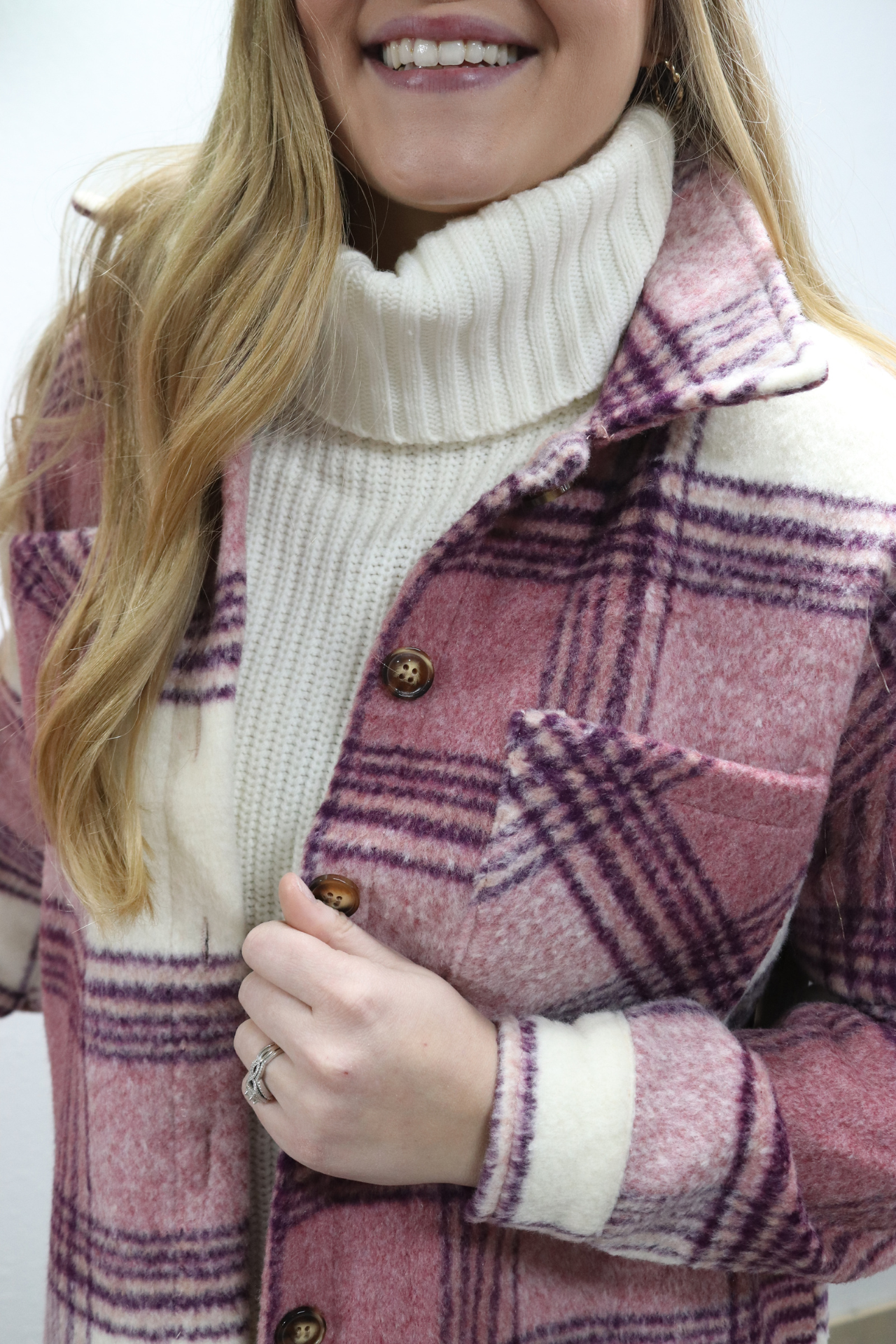 Heavyweight Purple Plaid Shacket