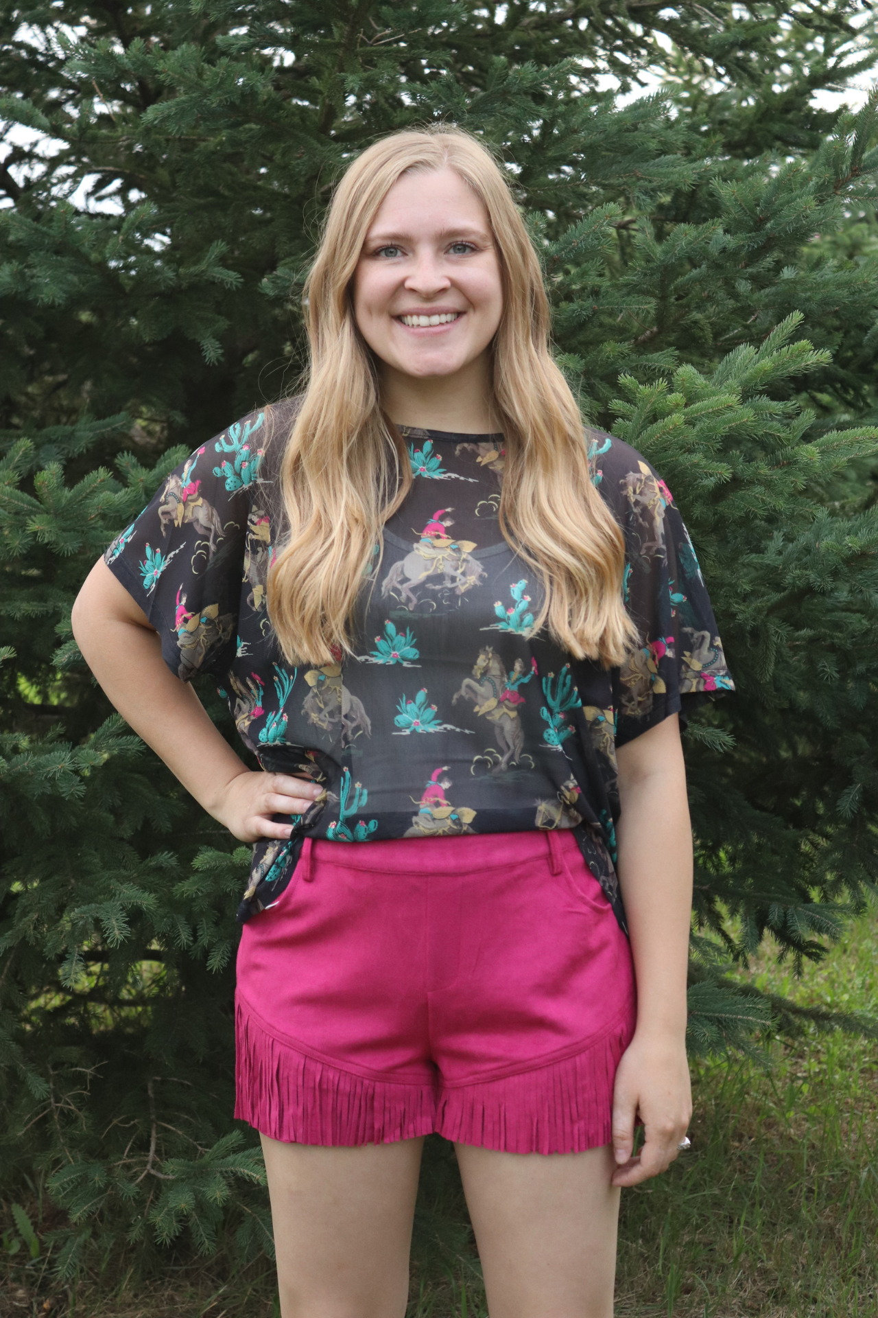 Wanted and Wild Mesh Top