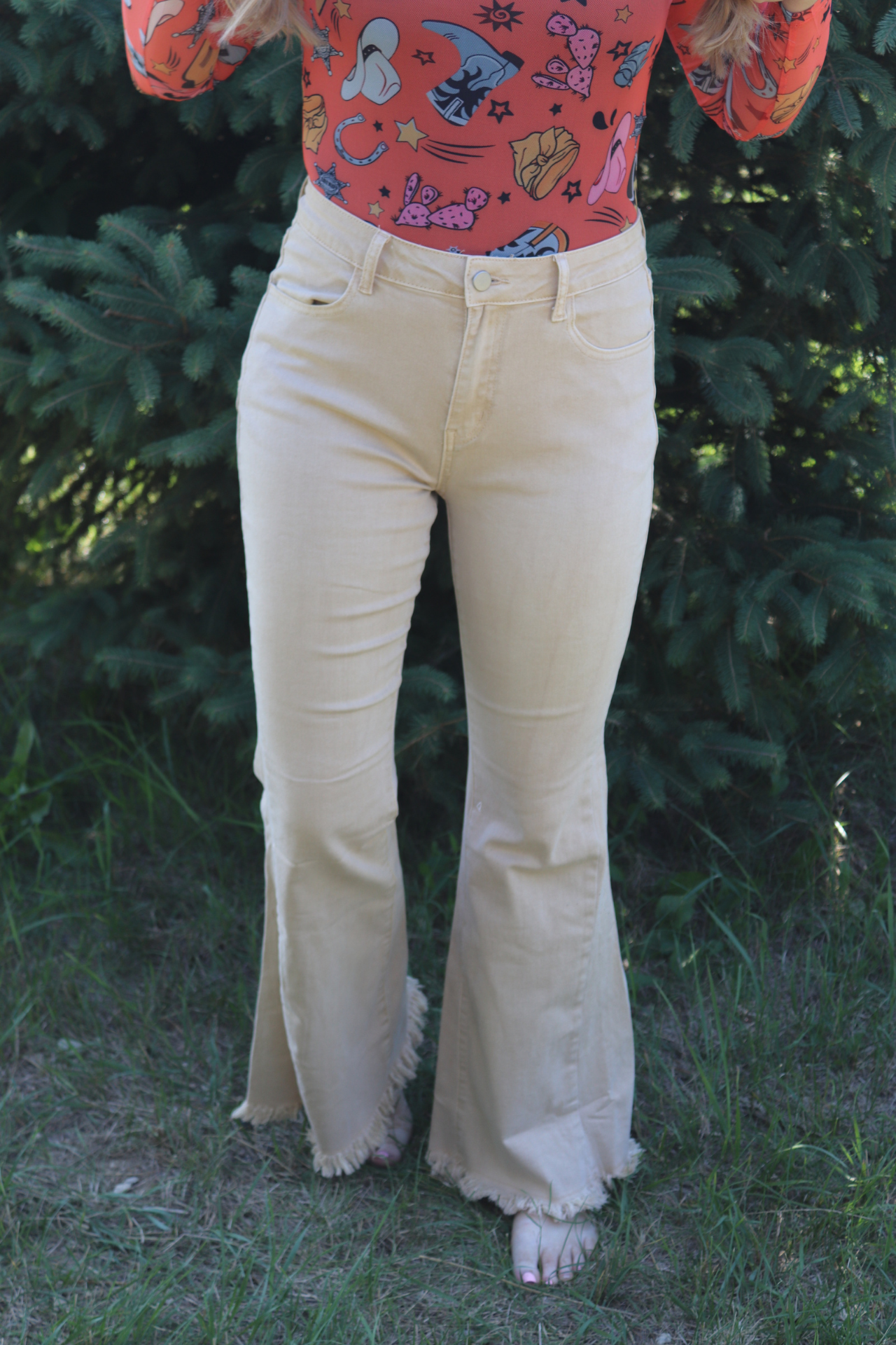 Khaki Flares