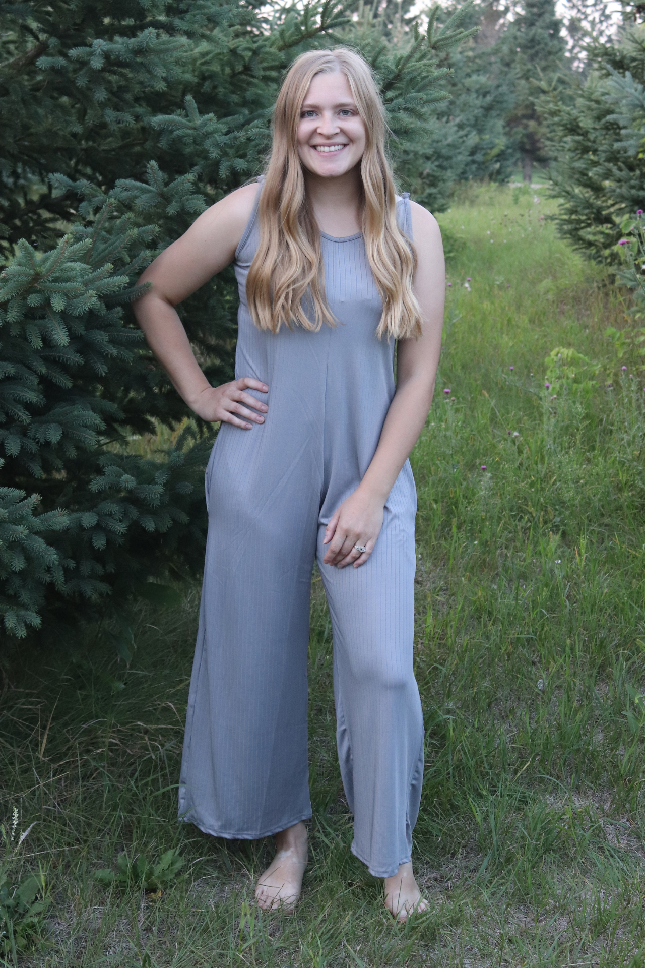 Gray Jumpsuit