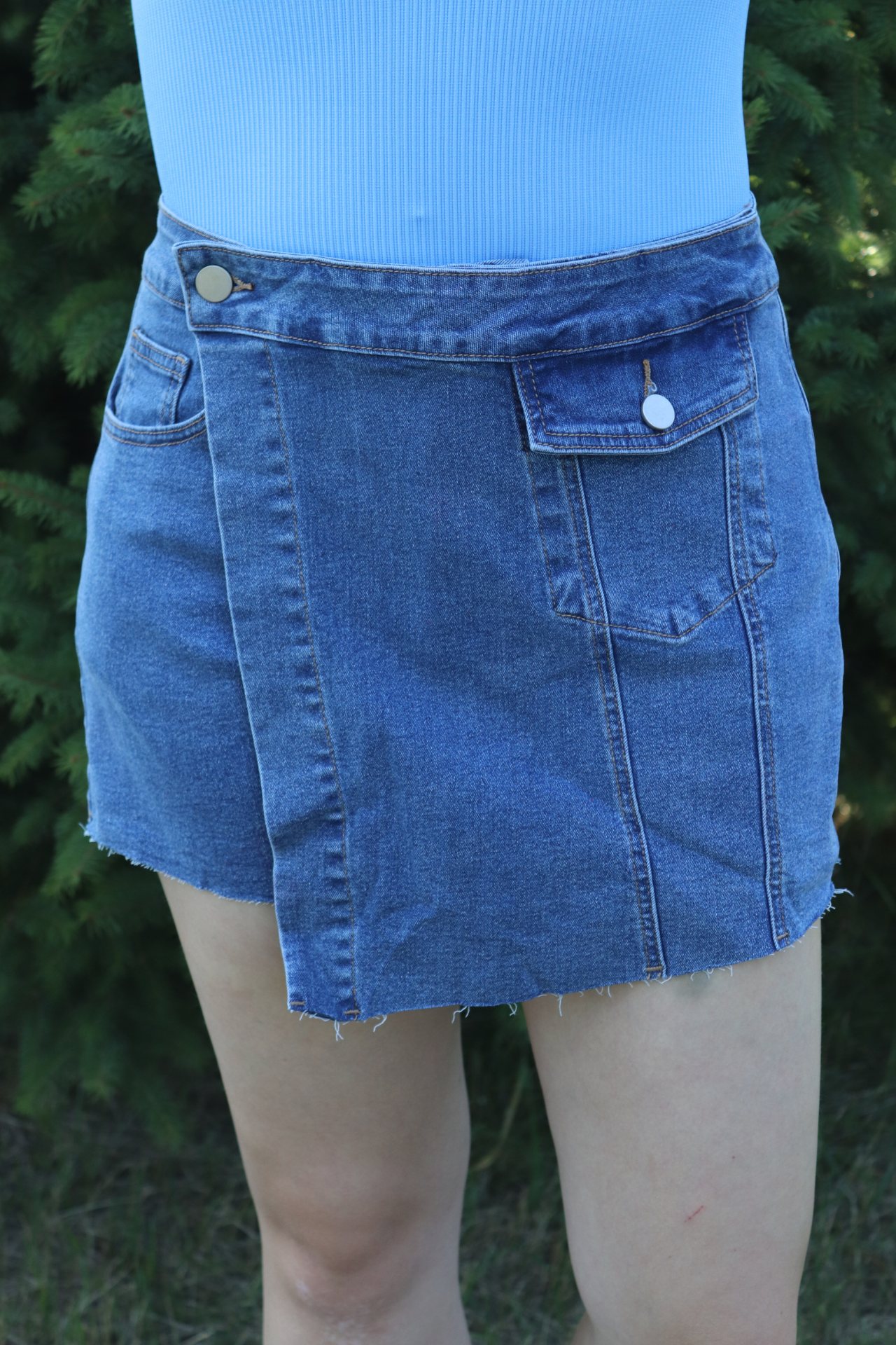 Denim Skort