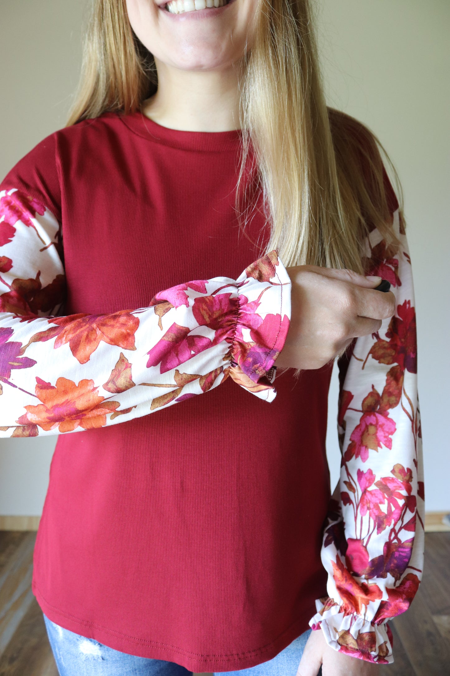 Wildflower Contrast Top