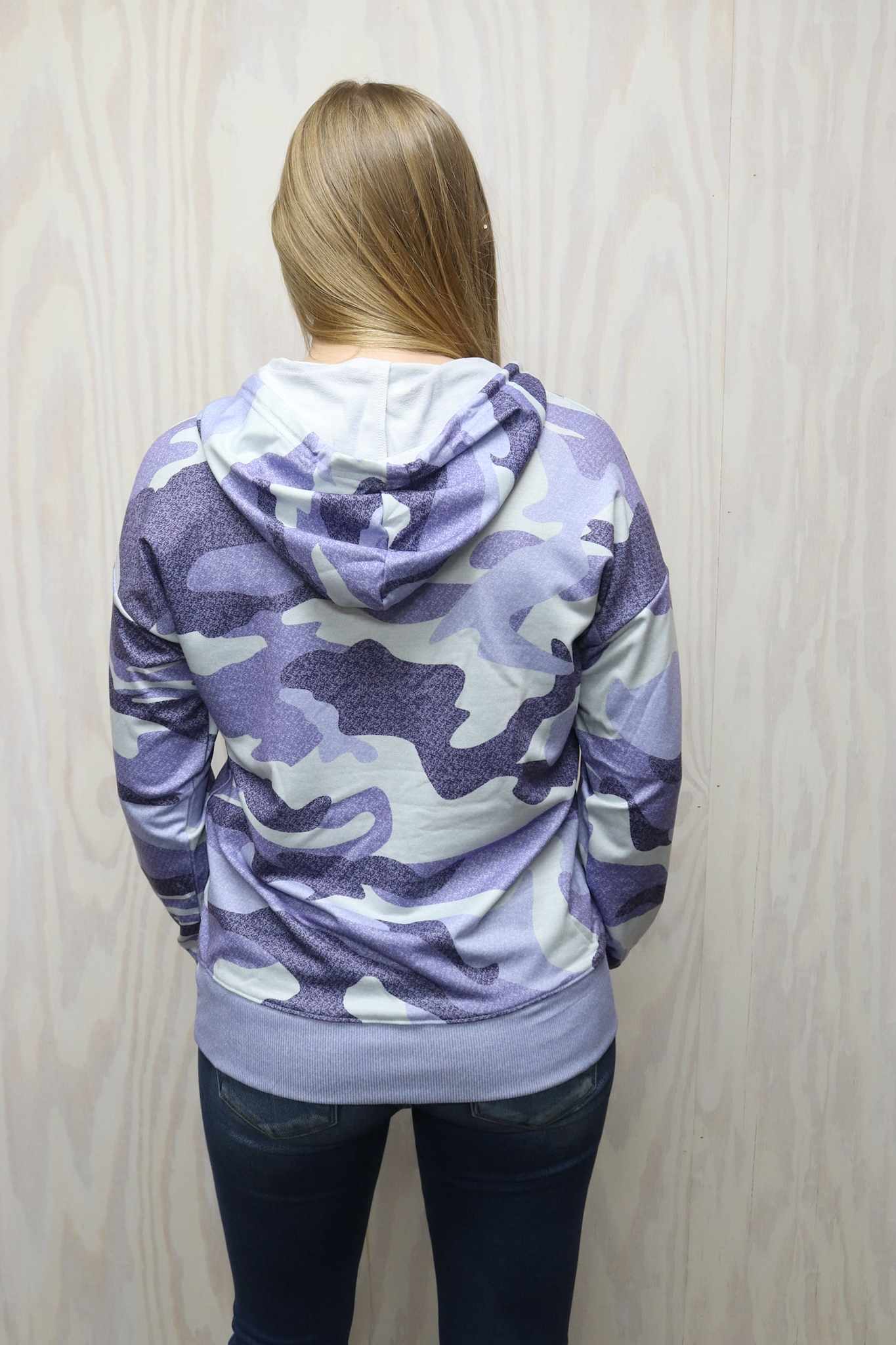 Purple Camouflage Hoodie