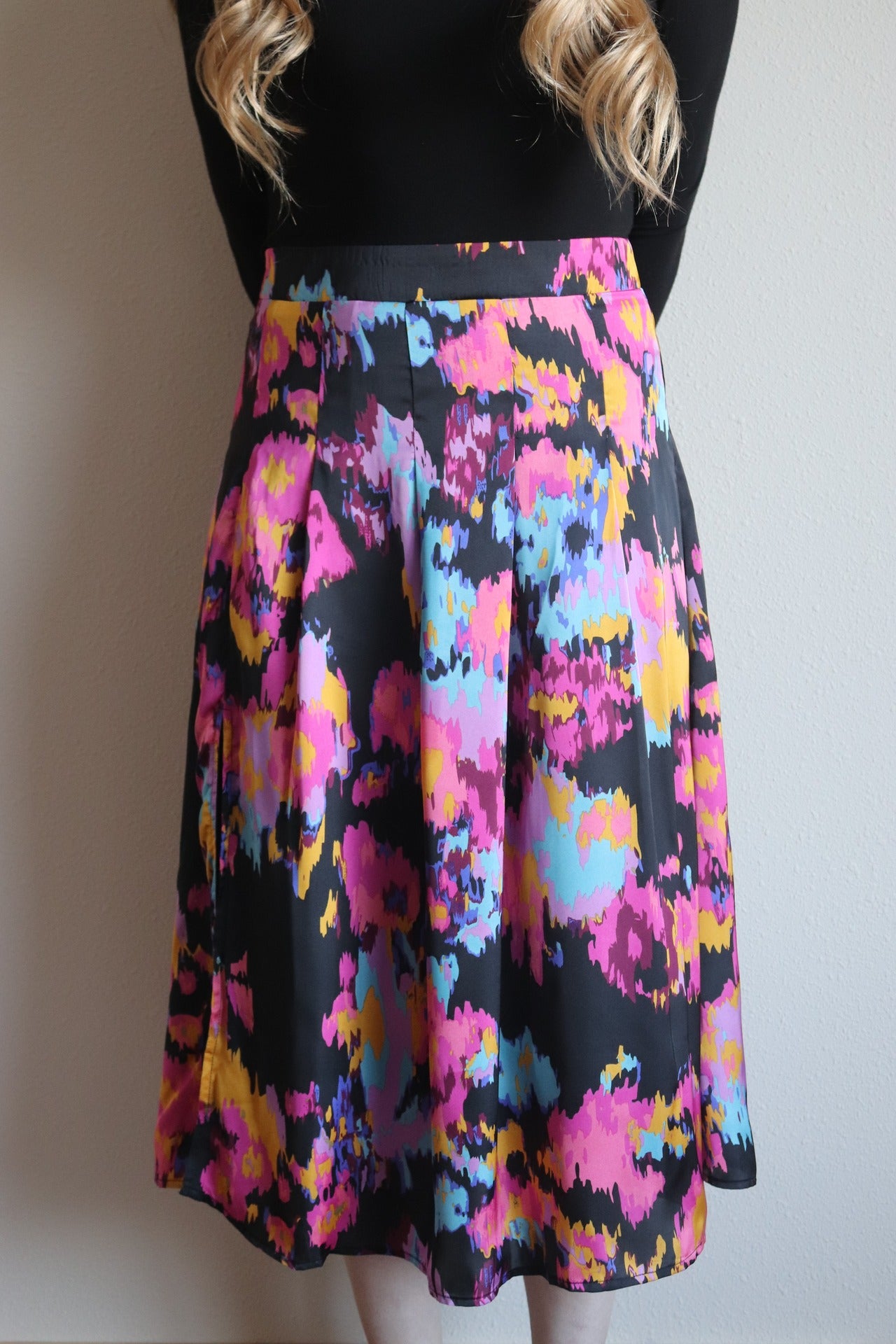 Black Abstract Skirt