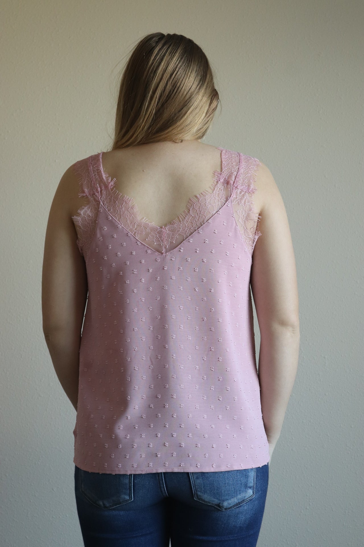 Pink Lace Tank