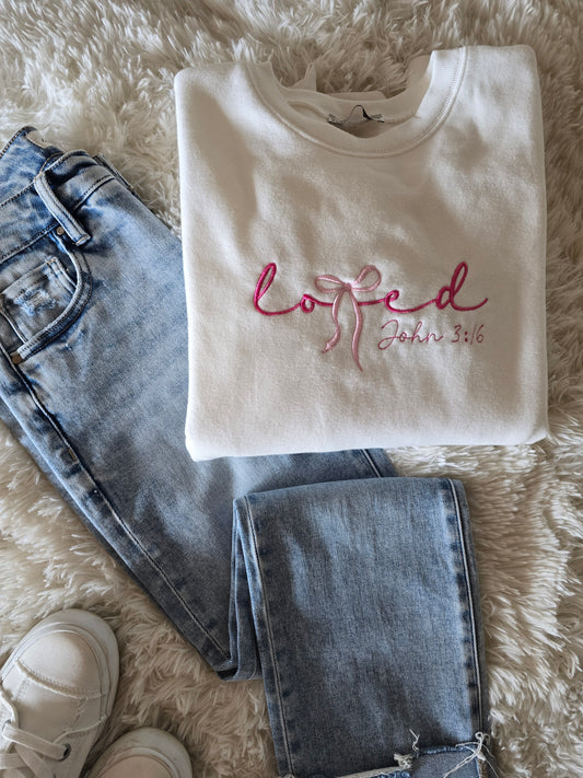 White John 3:16 Sweatshirt