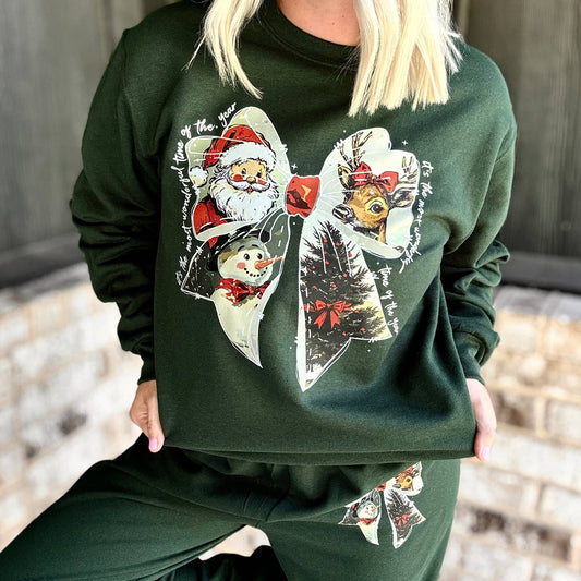 Vintage Christmas Crew Neck