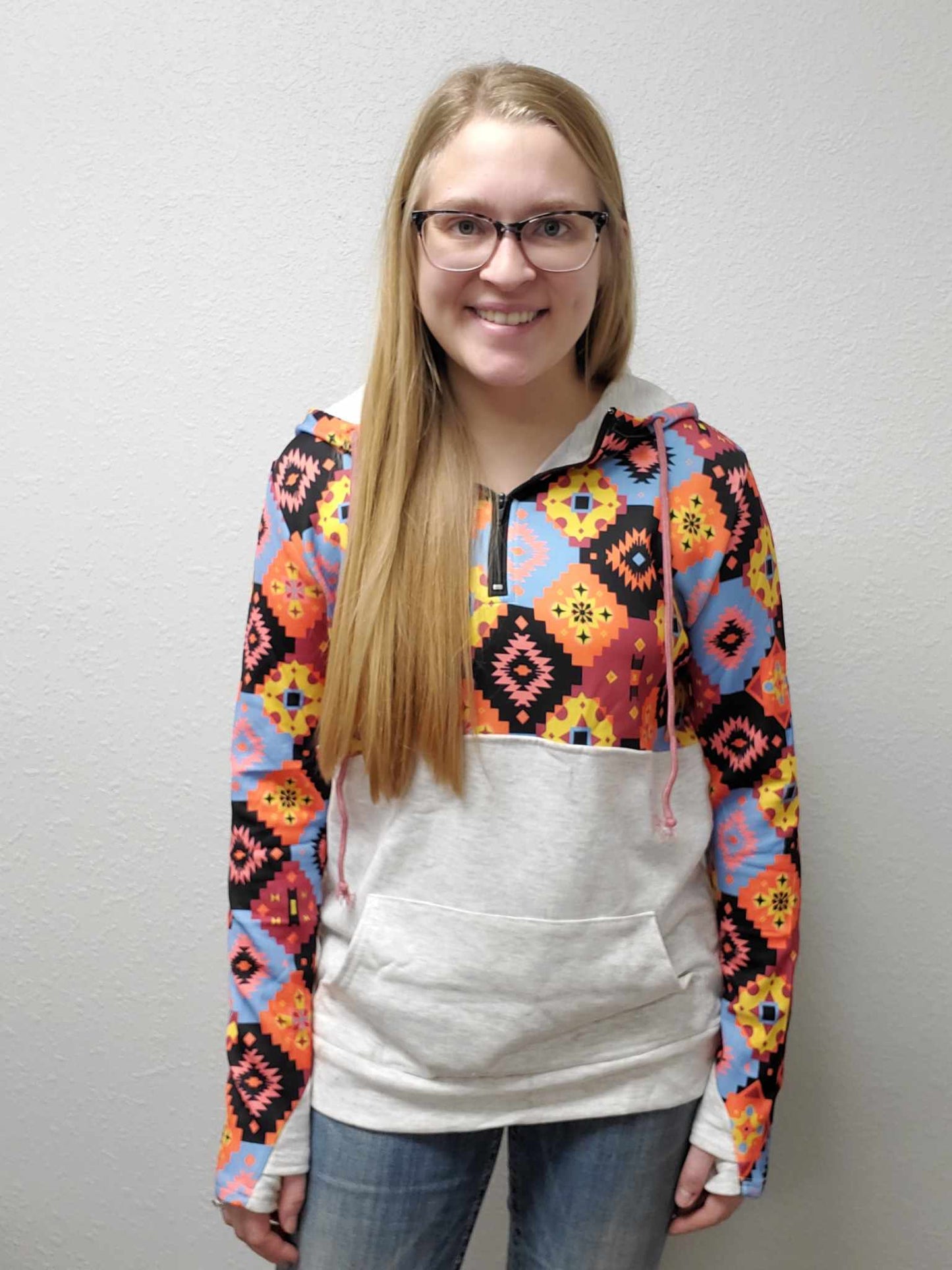 Bright Aztec Hoodie