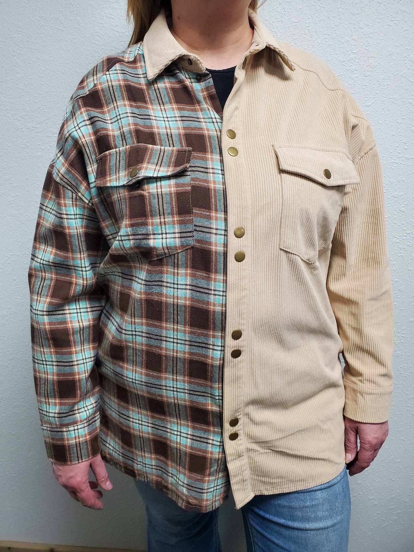 PLUS: Half/Half Corduroy Flannel