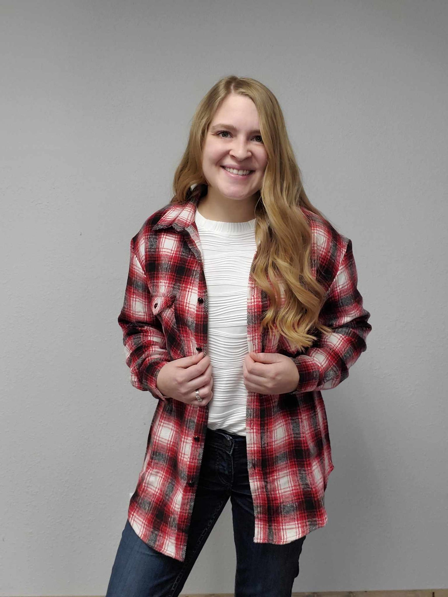 Red Plaid Shacket