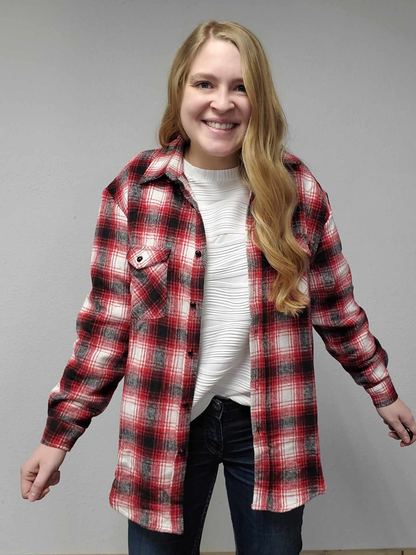 Red Plaid Shacket