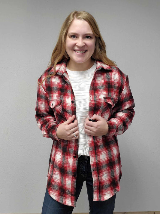 Red Plaid Shacket