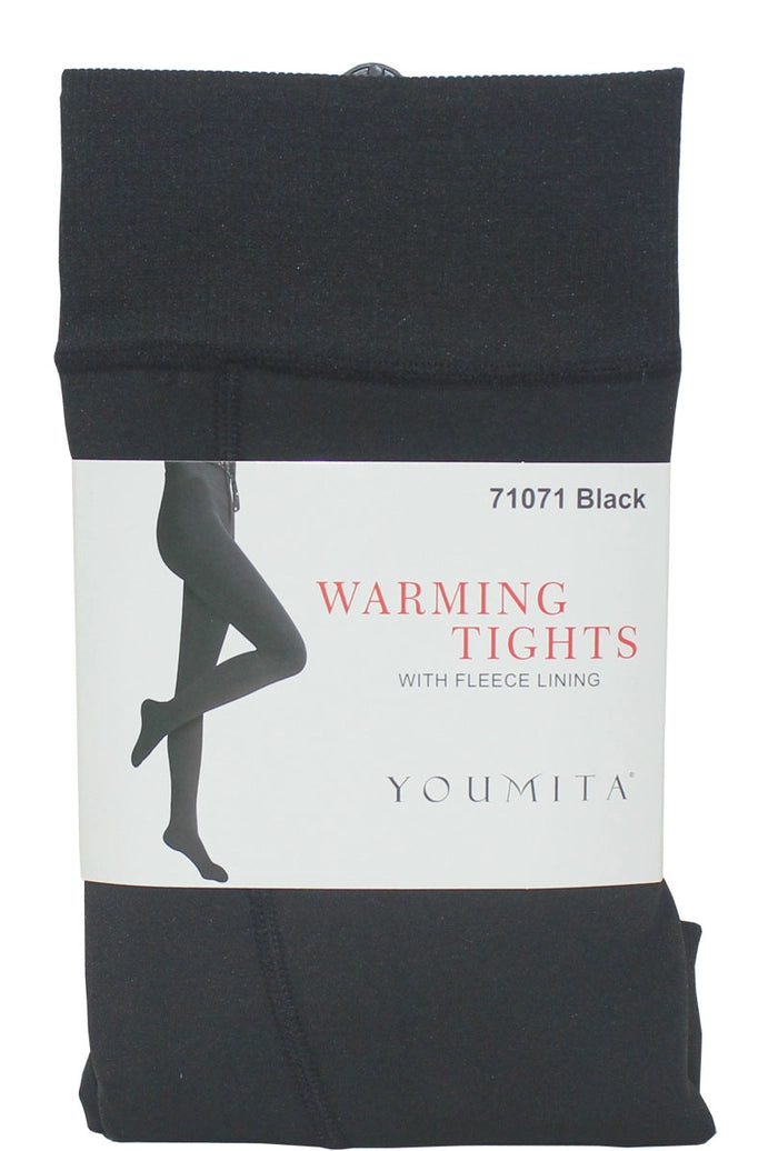 Black Fleece Lined Tights