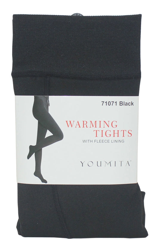 Black Fleece Lined Tights