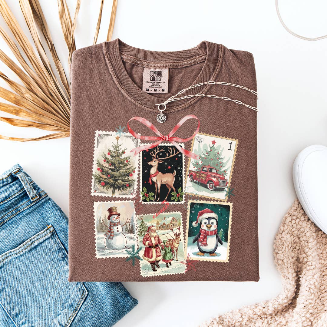Vintage Christmas Stamp Tee