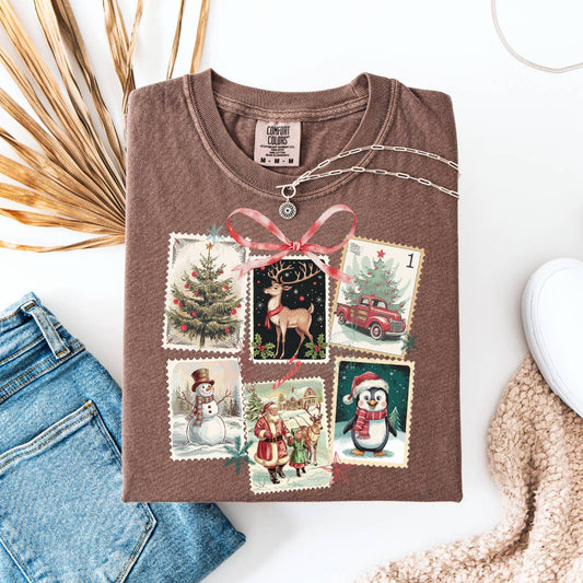 Vintage Christmas Stamp Tee