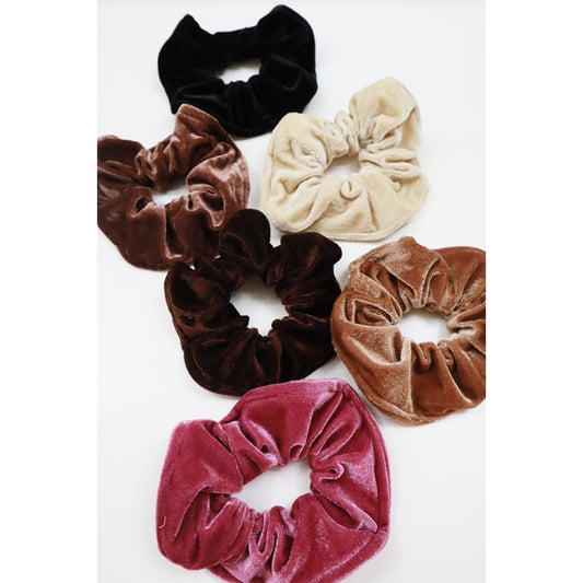 Assorted Large Velvet Scrunchie