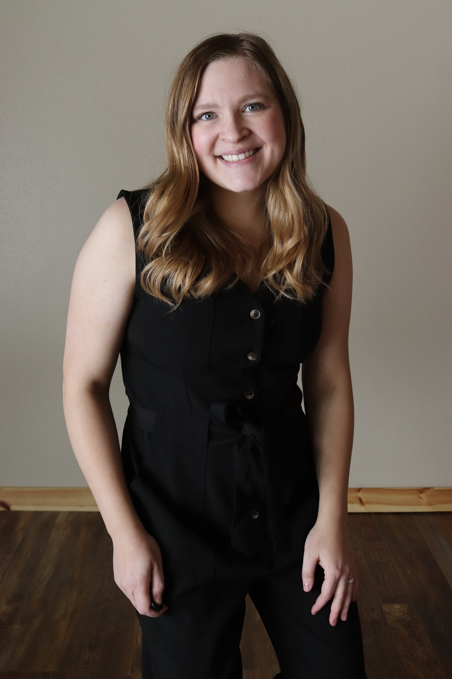 Black Capri Jumpsuit