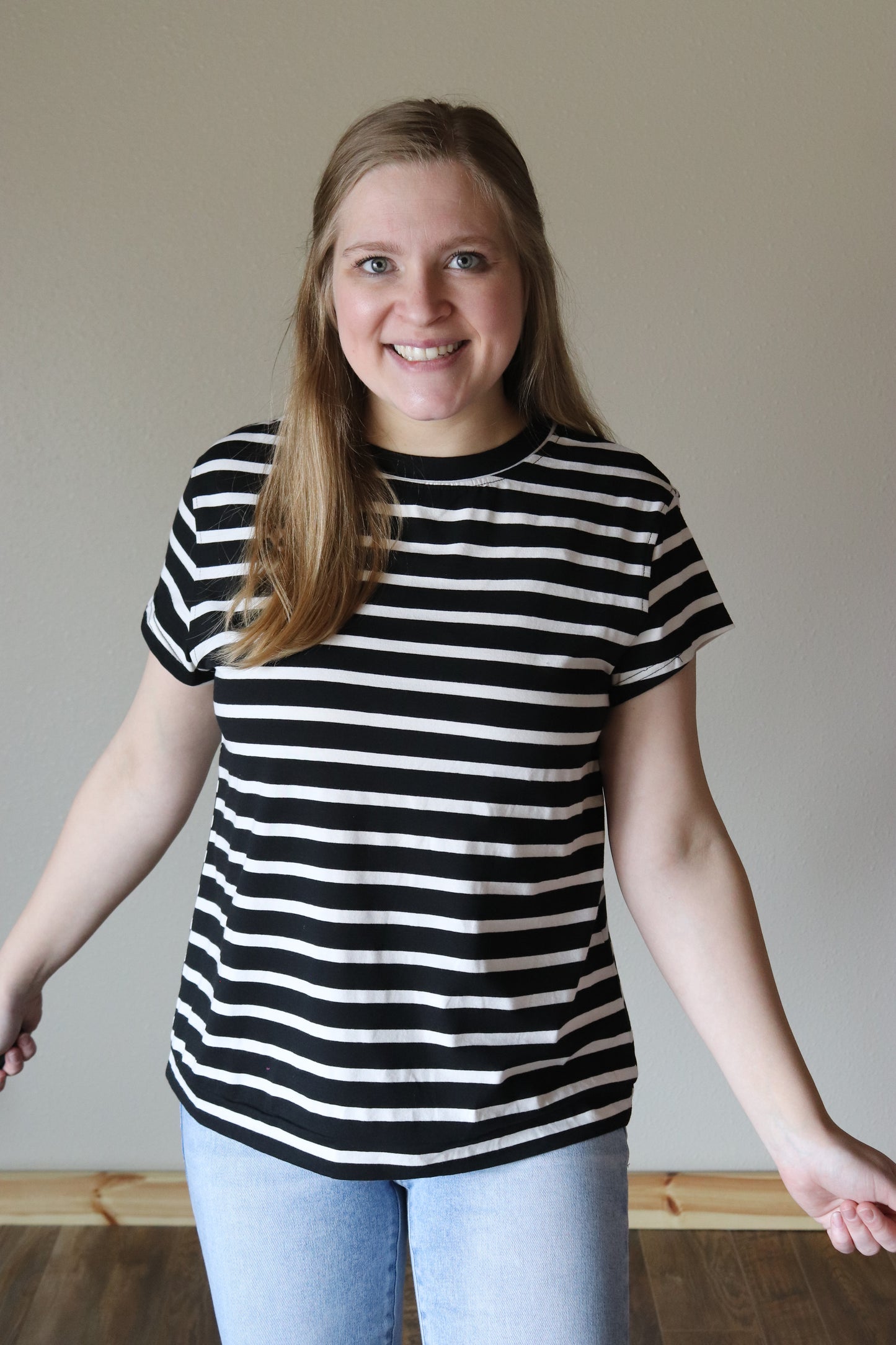 Black and White Striped Set