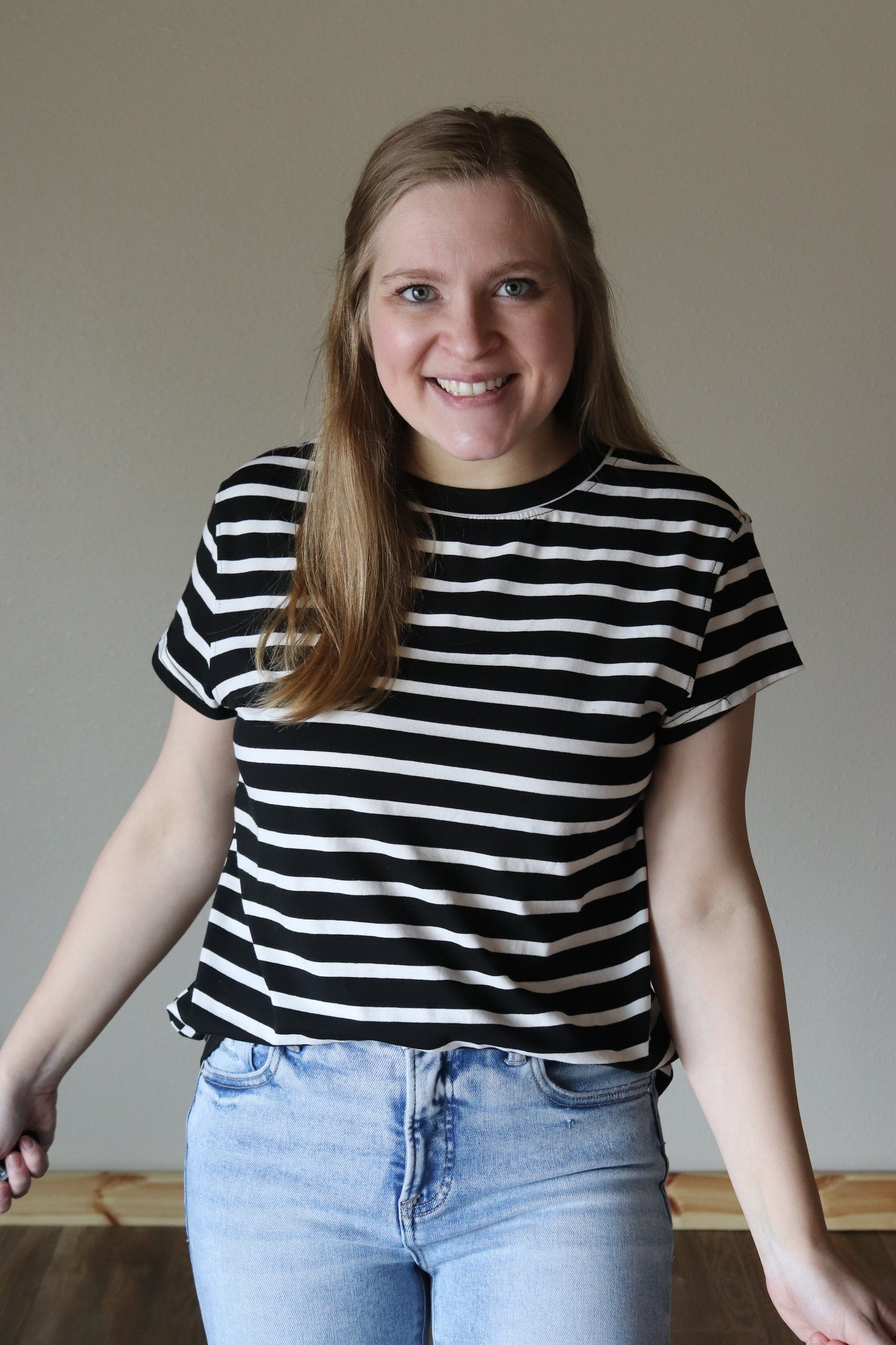 Black and White Striped Set