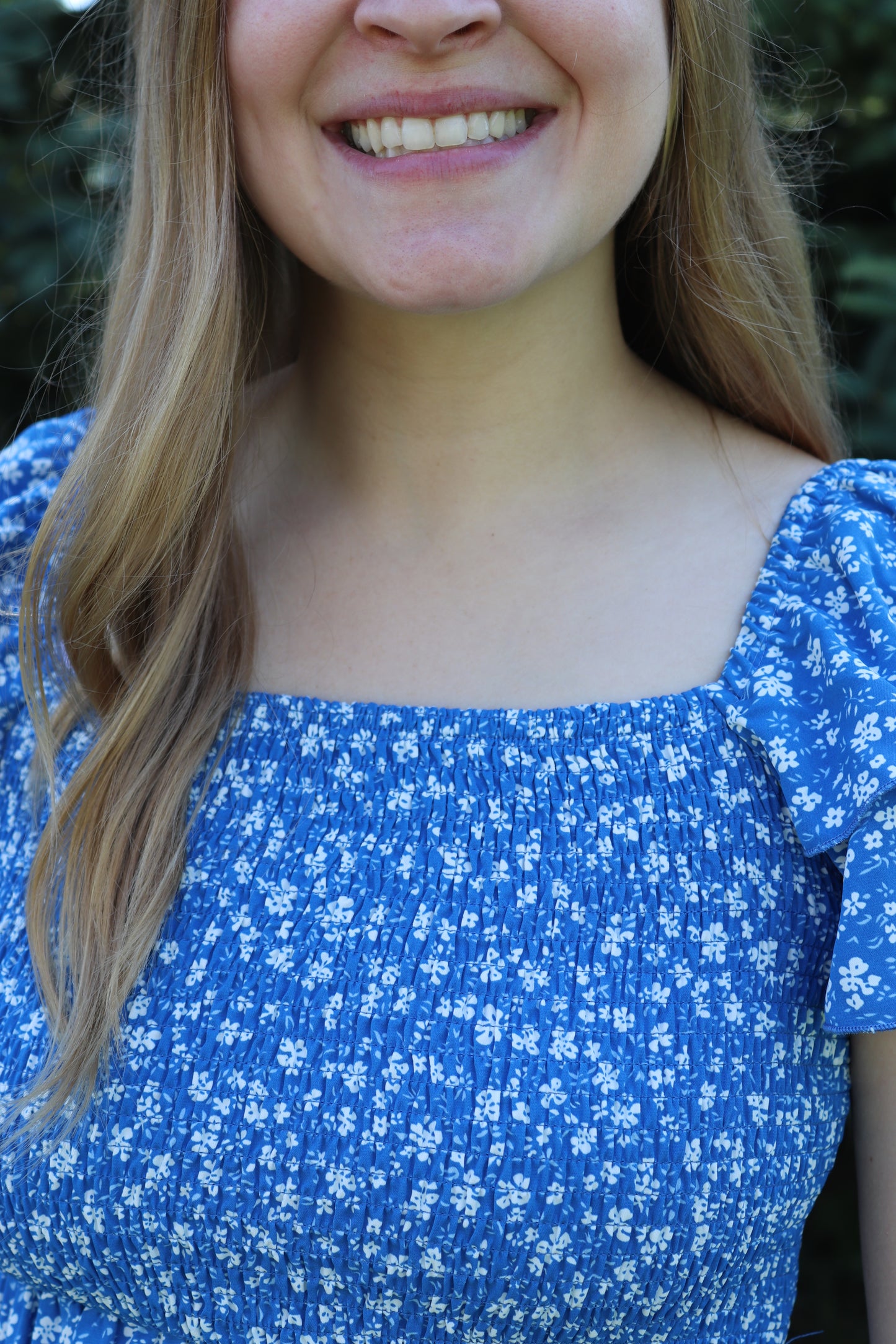 Blue Floral Dress